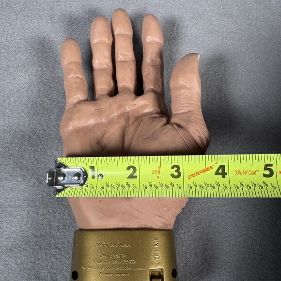 Vintage 1999 Take One Animated Moving Hand Prop Halloween Decor L.J. Liff 9" Toy - Picture 11 of 12